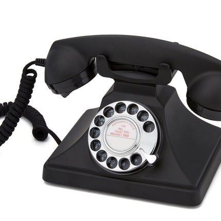 GPO RETRO GPO 200 ROTARY TELEPHONE - BLACK