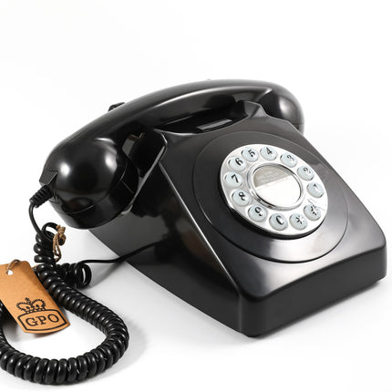 GPO RETRO GPO 746 PUSH BUTTON TELEPHONE - BLACK