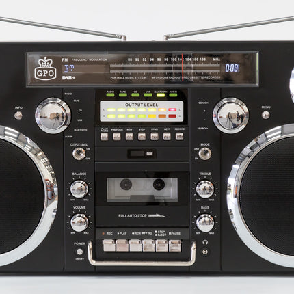 GPO RETRO GPO BROOKLYN BOOMBOX - BLACK