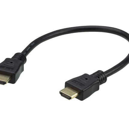 ATEN 0.3m 4K HDMI High Speed Ethernet cable, supports up to 4096 x 2160 @ 60Hz, High quality tinned copper wire with Gold-plated connectors