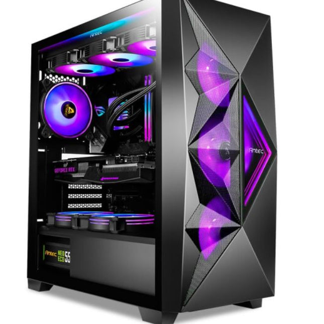 ANTEC DF800 FLUX, ATX, ARGB Fans, Support up to 2x 360mm Fans or Liquid Coolers, Mesh Filters, 7x PCI, 3.5\' x 3, 2.5\' x 3. Gaming Case