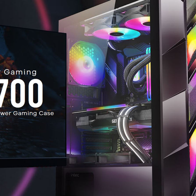 ANTEC NX700, ATX, 3x ARGB Fans, Meshed Front Panel, Tempered Glass, LED control Button, 360mm Radiator Front Support, Gaming Case