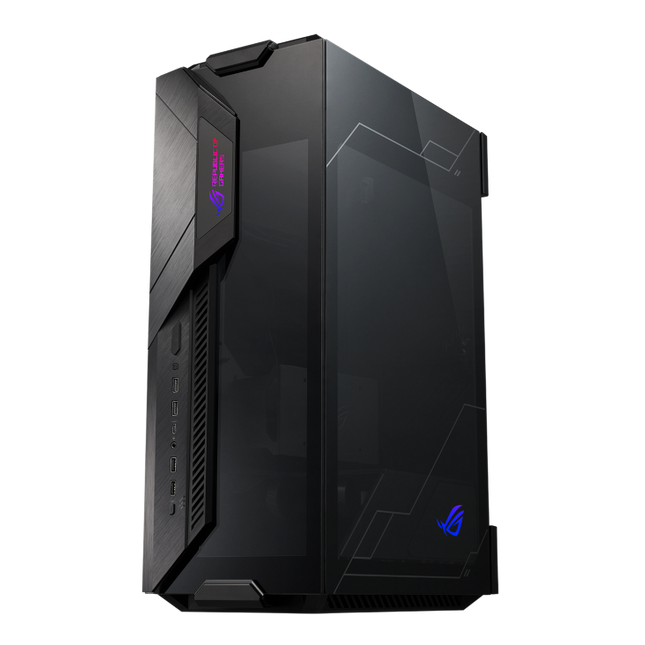 ASUS GR101 ROG Z11 Black Mini-ITX Case, Supports Mini-DTX, Tempered Glass, Aura Sync, Dual Orientation, Removable Dust Filters