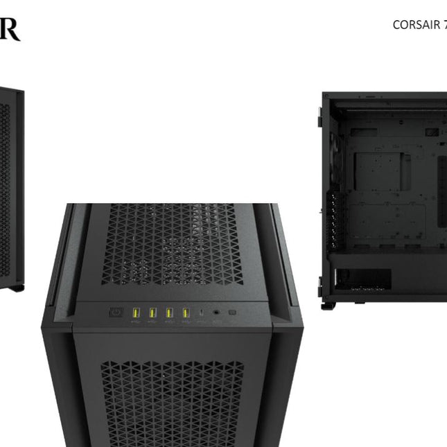 CORSAIR Obsidian 7000D AF Tempered Glass Mini-ITX, M-ATX, ATX, E-ATX Tower Case, USB 3.1 Type C, 10x 2.5\', 6x 3.5\' HDD. Black