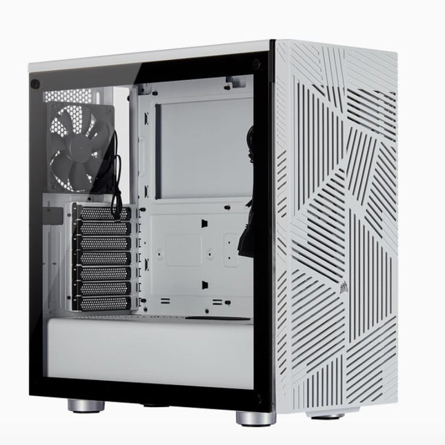 Corsair Carbide Series 275R Airflow ATX Tempered Glass White, 3x 120mm Fans pre-installed. USB 3.0 x 2, Audio I/O. Case