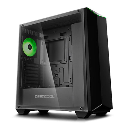 DEEPCOOL Earlkase RGB V2 Tempered Glass ATX Case With RGB Lighting System, 1xPre-installed RGB Rear Fan, 1x Black Fan, 1mm All-metal Front Panel, Ligh