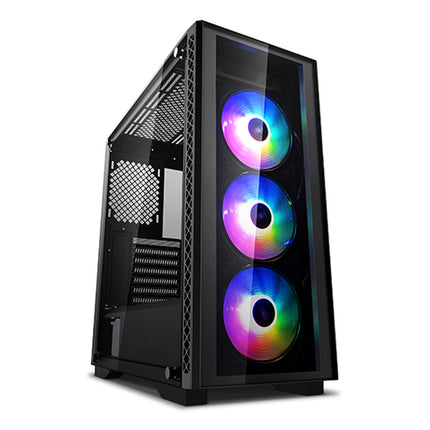 DEEPCOOL MATREXX 50 ADD-RGB 3F Minimalistic Mid-Tower Case, 3 Reinstalled ARGB Fans