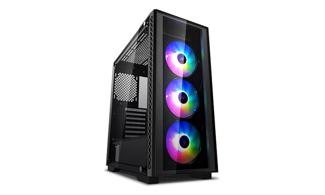 DEEPCOOL MATREXX 50 ADD-RGB 3F Minimalistic Mid-Tower Case, 3 Reinstalled ARGB Fans