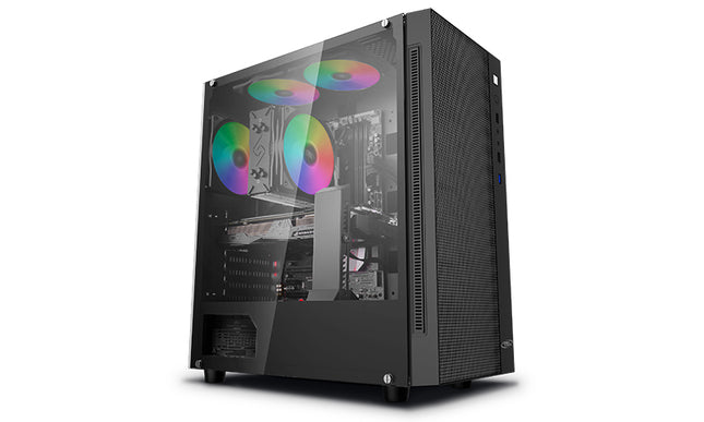 DEEPCOOL MATREXX 55 MESH ATX Minimalist Tempered Glass Case, Supports E-ATX MB
