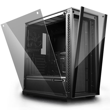 DEEPCOOL MATREXX 70 Tempered Glass Mid Tower Case Supports Up To E-ATX (330mm) MB
