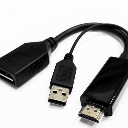 8WARE HDMI to DisplayPort DP Male to Female with USB (for power) Adapter Cable