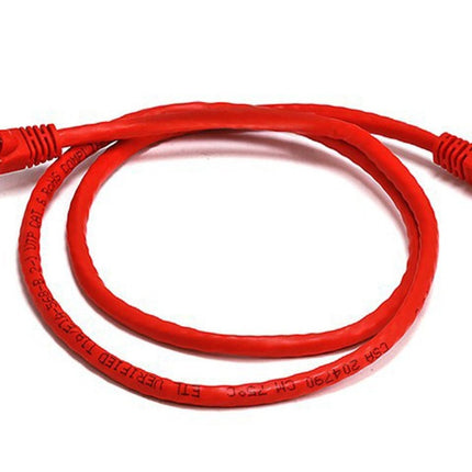8WARE Cat6a UTP Ethernet Cable 25cm Snagless Red