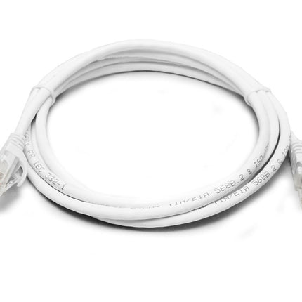8WARE Cat6a UTP Ethernet Cable 0.5m (50cm) Snagless White