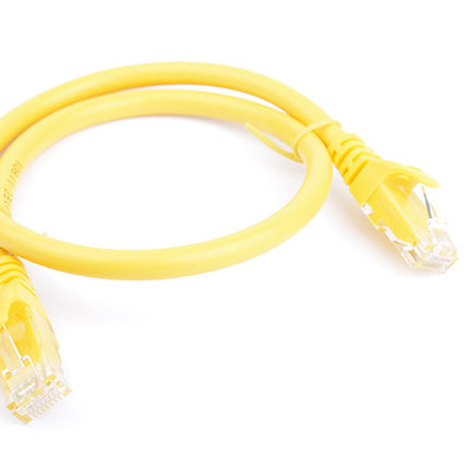 8WARE Cat6a UTP Ethernet Cable 0.5m (50cm) Snagless Yellow
