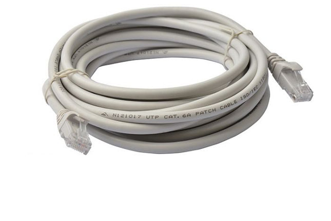 8WARE Cat6a UTP Ethernet Cable 15m Snagless Grey