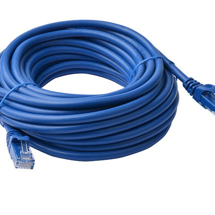 8WARE Cat6a UTP Ethernet Cable 20m Snagless Blue