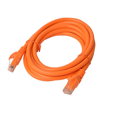 8WARE Cat6a UTP Ethernet Cable 2m Snagless Orange