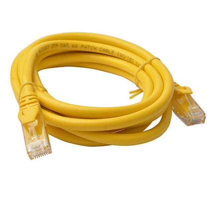 8WARE Cat6a UTP Ethernet Cable 2m Snagless Yellow