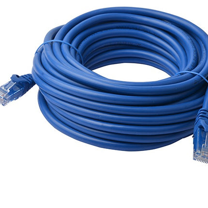 8WARE Cat6a UTP Ethernet Cable 40m Snagless Blue