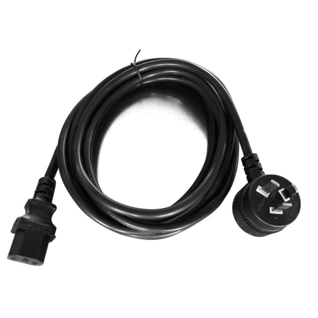 8WARE Power Cable 3m 3-Pin AU to IEC C13 Male to Female Piggy Back LS