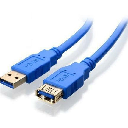8WARE USB 3.0 Extension Cable 3m A to A Male to Female Blue