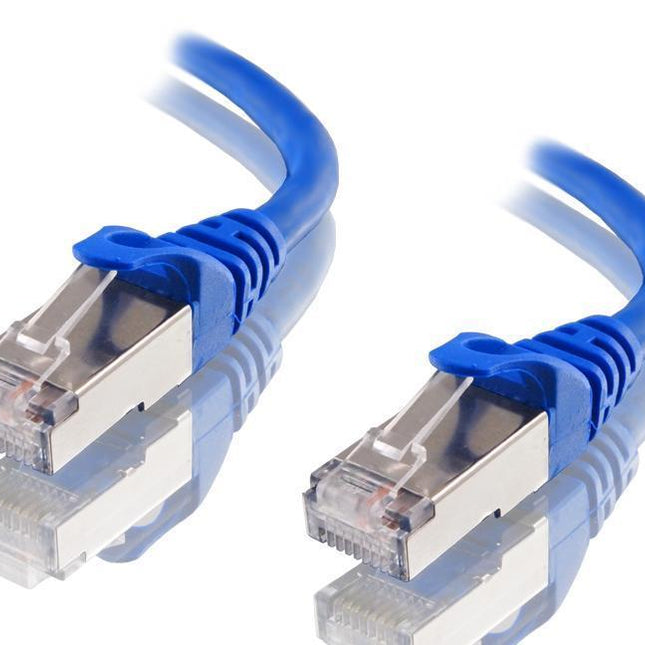 ASTROTEK CAT6A Shielded Ethernet Cable 30m Blue Color 10GbE RJ45 Network LAN Patch Lead S/FTP LSZH Cord 26AWG