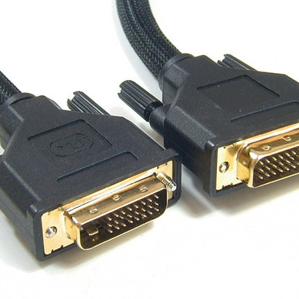 ASTROTEK DVI-D Cable 5m - 24+1 pins Male to Male Dual Link 30AWG OD8.6mm Gold Plated RoHS