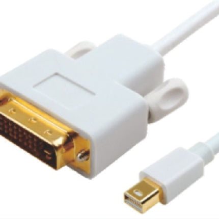 ASTROTEK Mini DisplayPort DP to DVI Cable 2m - 20 pins Male to 24+1 pins Male 32AWG Gold Plated
