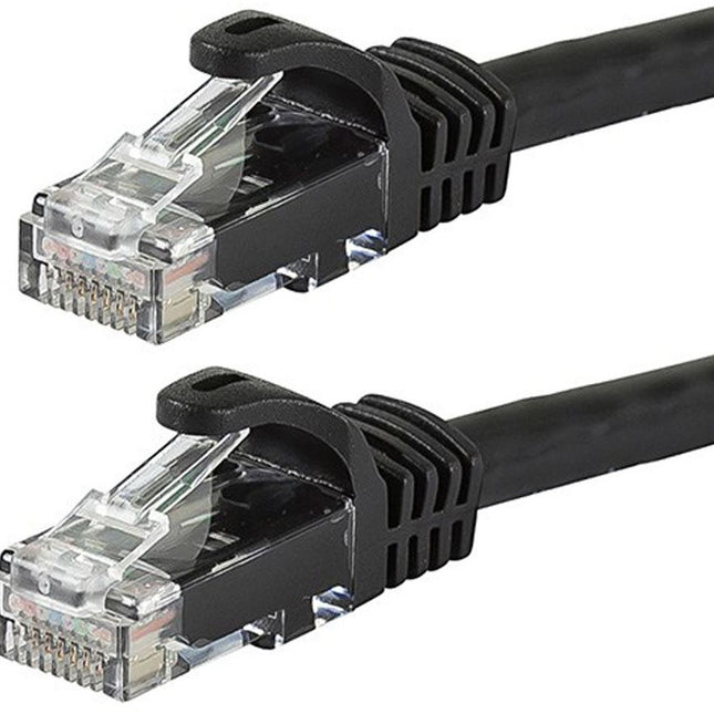 ASTROTEK CAT6 Cable 1m - Black Color Premium RJ45 Ethernet Network LAN UTP Patch Cord 26AWG-CCA PVC Jacket