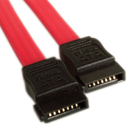 ASTROTEK Serial ATA SATA 2 Data Cable 50cm 7 pins to 7 pins Straight 26AWG Red CB8W-FC-5031 CB8W-FC-5075
