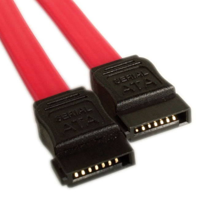 ASTROTEK Serial ATA SATA 2 Data Cable 50cm 7 pins to 7 pins Straight 26AWG Red CB8W-FC-5031 CB8W-FC-5075
