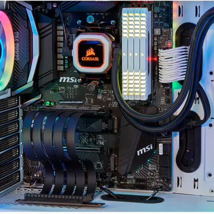 CORSAIR Premium Full-speed PCIE 3.0 X16 Bandwidth Extension Cable 300mm 90° female PCIe connector Electromagnetic interference EMI shielded. Fully Flexible