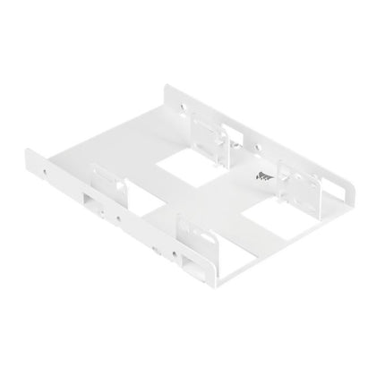 CORSAIR Dual Corsair 2.5\' to 3.5\' HDD SSD Mounting Bracket Adapter Rack Dock Tray Hard Drive Bay for Desktop Computer PC Case White