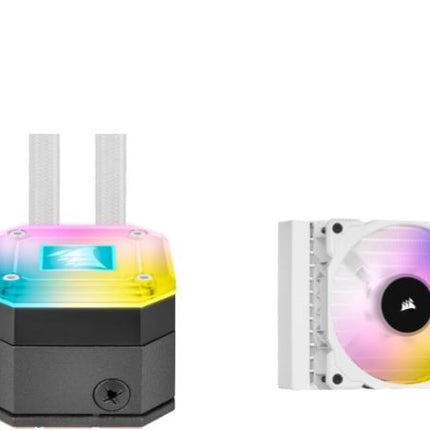 CORSAIR H150i Elite CAPELLIX 360mm White Radiator, 3x ML120 RGB PWM Fans, Ultra Bright RGB Pump Head Liquid Cooling,