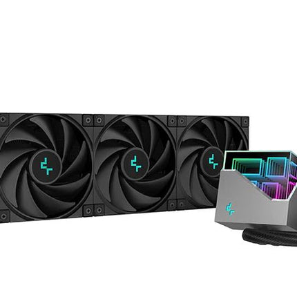 DEEPCOOL LT720 Premium Liquid CPU Cooler, 240mm Radiator, High-Performance FK120 FDB Fans, Multidimensional Infinity Mirror Block, 5V A-RGB Softwa