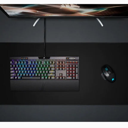 CORSAIR MM350 PRO Premium Spill Proof Cloth Gaming Mouse Pad Extended Extra Large Edition 930mm x 400mm x 5mm All Black Surface Spill Resistant