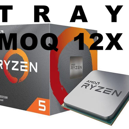 LEADER-P 12x If Not Installed On MBs AMD Ryzen 5 3600 'TRAY', 6 Core AM4 CPU, 3.6GHz 4MB 65W No Fan MOQ 12 or Ship Install On MB 1YW AMDCPU TRAY-P