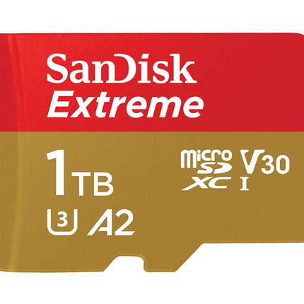 SANDISK 1TB Extreme microSD SDHC SQXAF V30 U3 C10 A1 UHS-1 160MB/s R 90MB/s W 4x6 SD Adaptor Android Smartphone Action Camera Drones