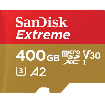 SANDISK 400GB Extreme microSD SDHC SQXAF V30 U3 C10 A1 UHS-1 160MB/s R 90MB/s W 4x6 SD Adaptor Android Smartphone Action Camera Drones
