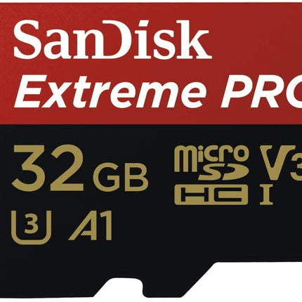 SANDISK 32GB SanDisk Extreme Pro microSDHC SQXCG V30 U3 C10 A1 UHS-1 100MB/s R 90MB/s W 4x6 SD Adaptor Android Smartphone Action Camera Drones