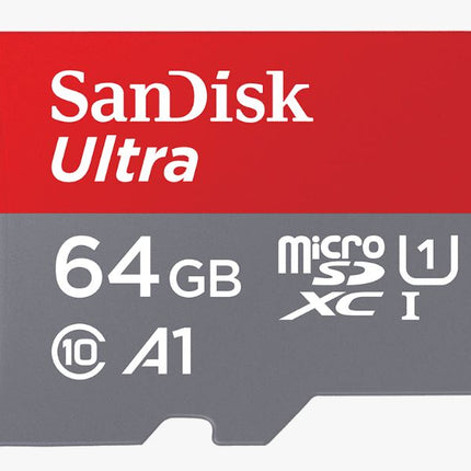 SANDISK 64GB Ultra microSD SDHC SDXC UHS-I Memory Card 120MB/s Full HD Class 10 Speed Google Play Store App for Android Smartphone Tablet