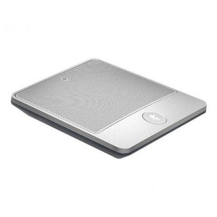 YEALINK CPW90-BT wireless Bluetooth microphone, single unit, charging cradle, for use with VP59 Huddle Room kit ONLY, silver color, 4 × 12 × 13.5 cm