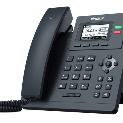 Yealink T31G 2 Line IP phone, 132x64 LCD, Dual Gigabit Ports, PoE. No Power Adapter included