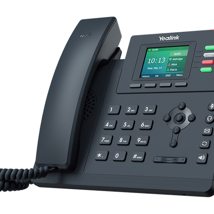 Yealink T33G 4 Line IP phone, 320x240 Colour Display, Dual Gigabit Ports, PoE. No Power Adapter included