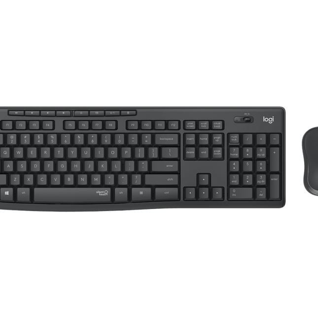 LOGITECH MK295 WIRELESS SILENT KEYBOARD AND MOUSE COMBO, 2.4GHZ USB RECEIVER -
