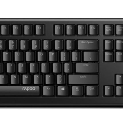 RAPOO NK1800 Wired Keyboard, Entry Level, Laser Carved Keycap, Spill-Resistant, Multimedia Hotkeys  KBLT-K120