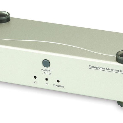 ATEN Desktop Sharing Device 2 Port Single Computer DVI, 1x Custom KVM Cable Included, Selection Via Front Panel
