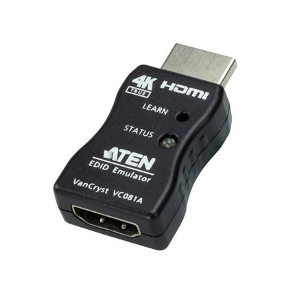 ATEN VC081A True 4K HDMI EDID Emulator Adapter, Superior video quality up to 3840 x 2160 @ 60Hz (4:4:4), LED indicators, Powered by HDMI Source