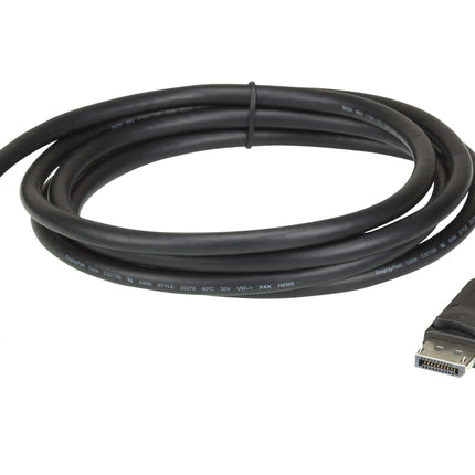 ATEN 4.6m DisplayPort Cable, supports up to 4K (3840 x 2160 @ 60Hz), DP 1.2, High Bit Rate 3 (HBR3) bandwidth of 21.6 Gbps