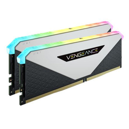 CORSAIR Vengeance RGB RT 32GB (2x16GB) DDR4 3200MHz C18 18-22-22-42 Heatspreader Desktop Gaming Memory White for AMD